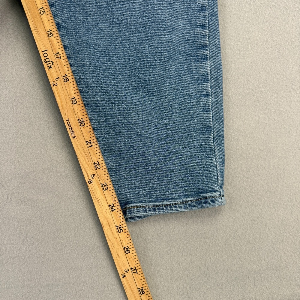 Levi's Silver Tab Mom‎ Jeans Women's Size 32x27 High-Rise Tapered Blue Denim - Picture 16 of 16